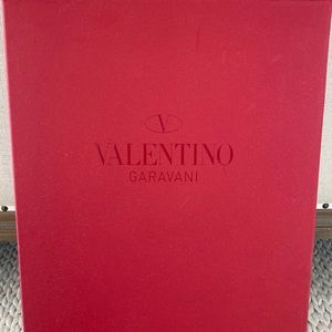 Valentino black tall leather boots with rock studs. Never worn, size 36.5
